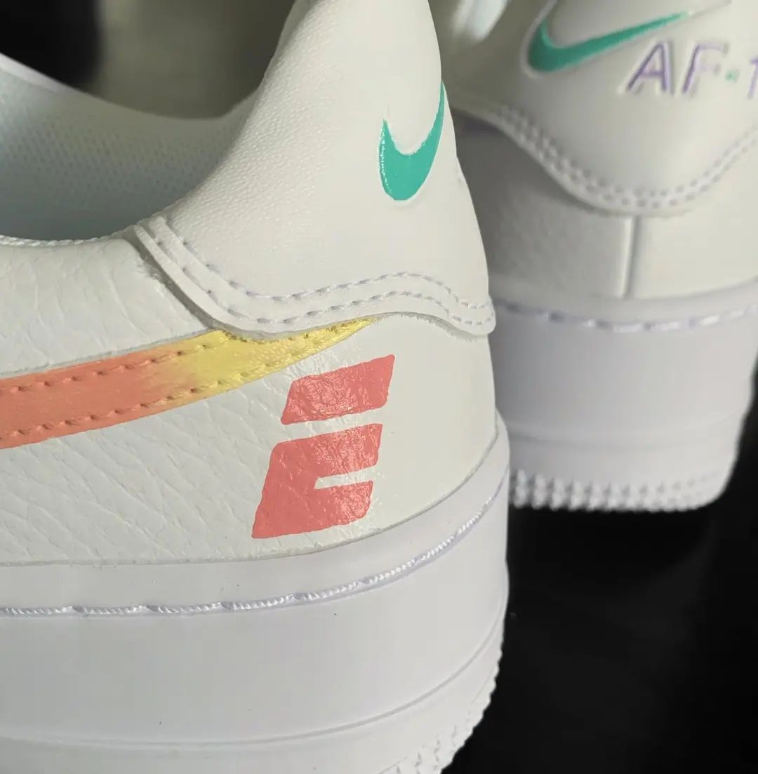 Pastel Swirls Custom Sneakers Air Force 1