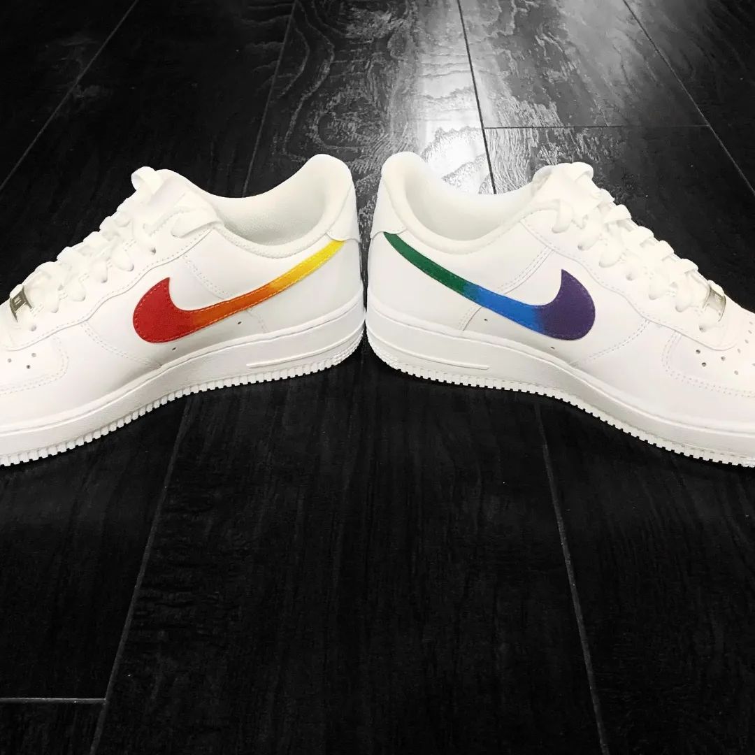 Rainbow Drip Custom Sneakers Air Force 1