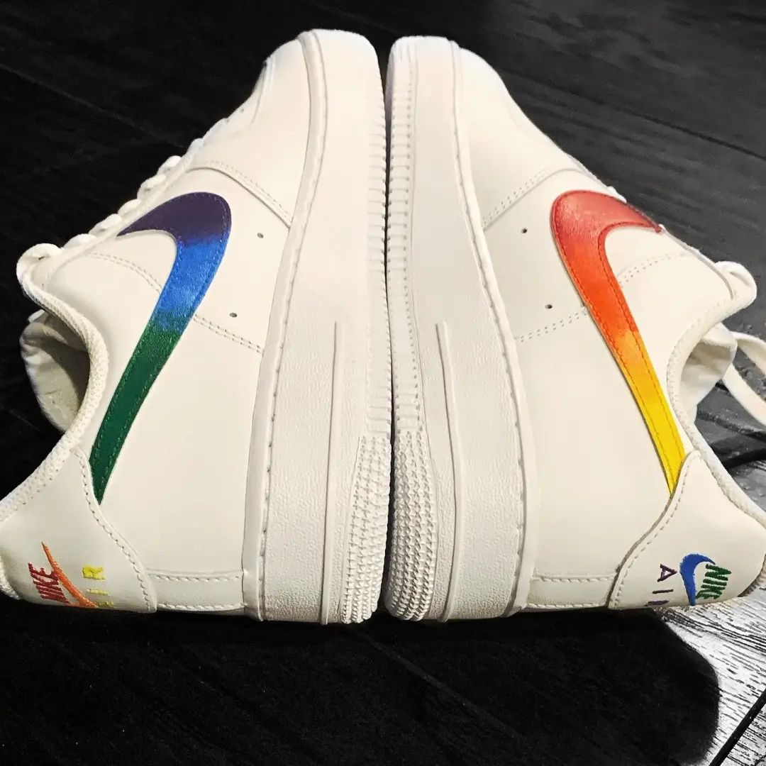 Rainbow Drip Custom Sneakers Air Force 1