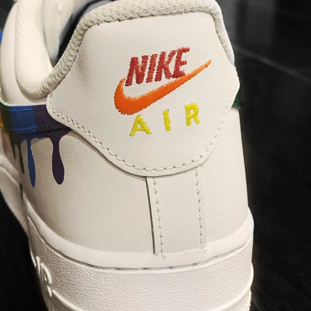 Rainbow Drip Custom Sneakers Air Force 1