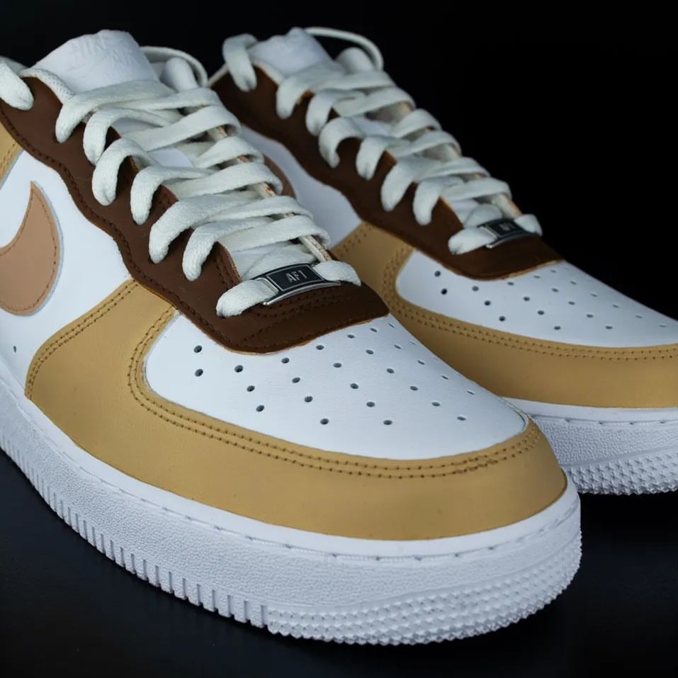 Dark Beige Custom Sneakers Air Force 1