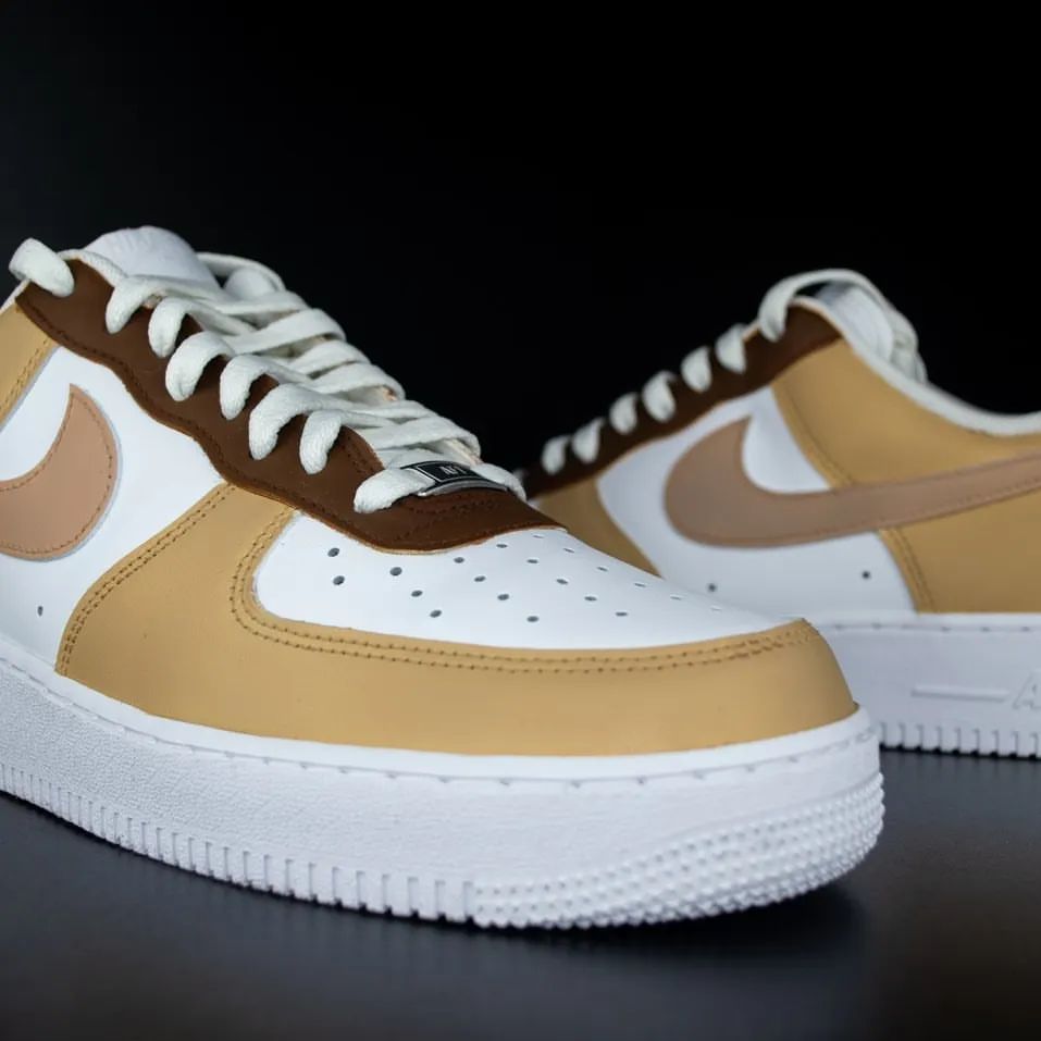 Dark Beige Custom Sneakers Air Force 1