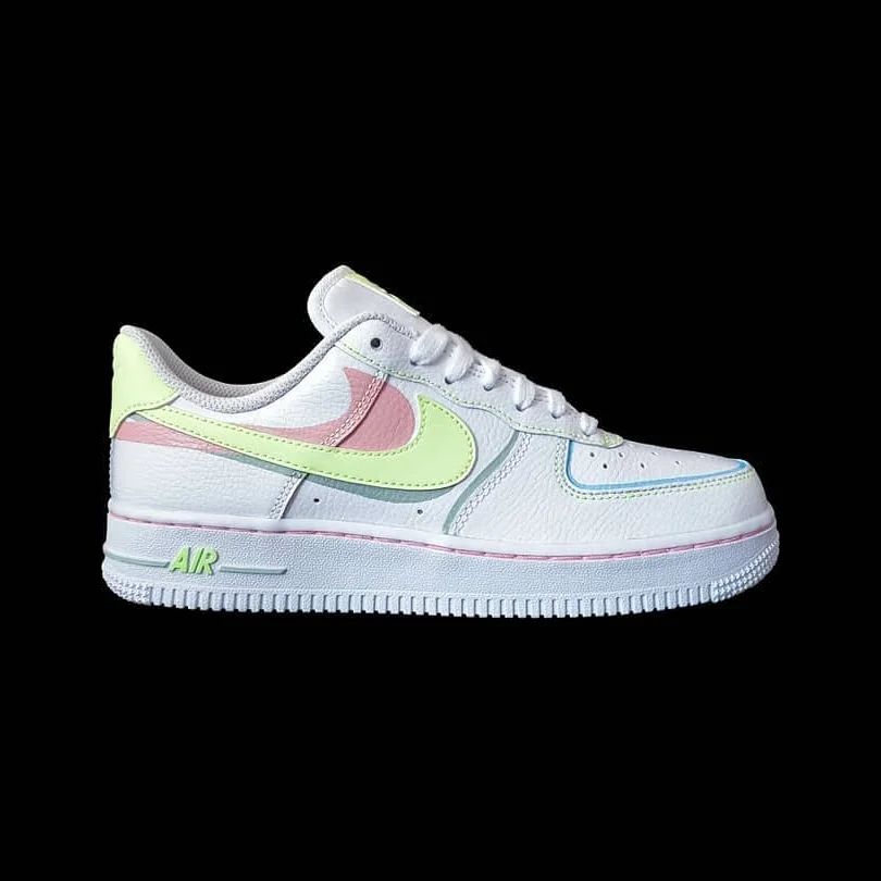 Pink Blue Shadow Custom Sneakers Air Force 1