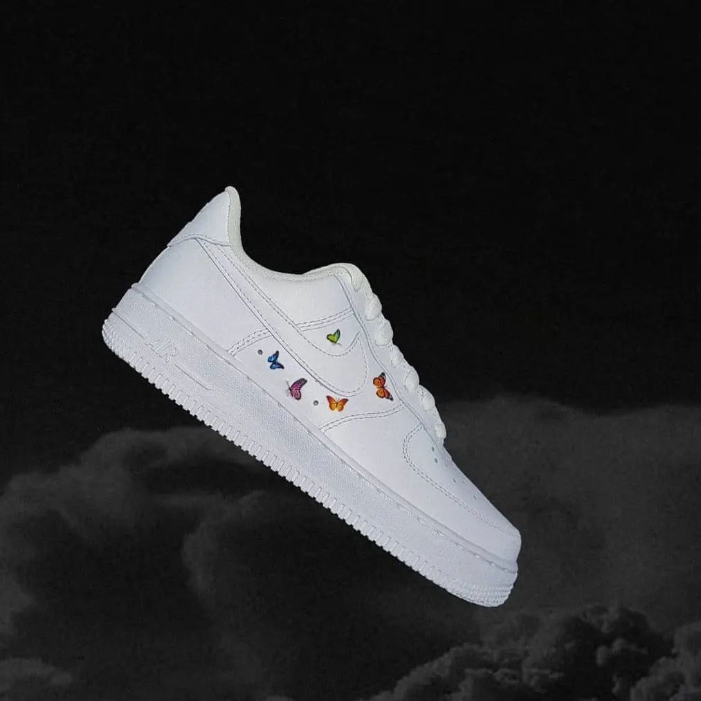 Colorful Butterflies Custom Sneakers Air Force 1