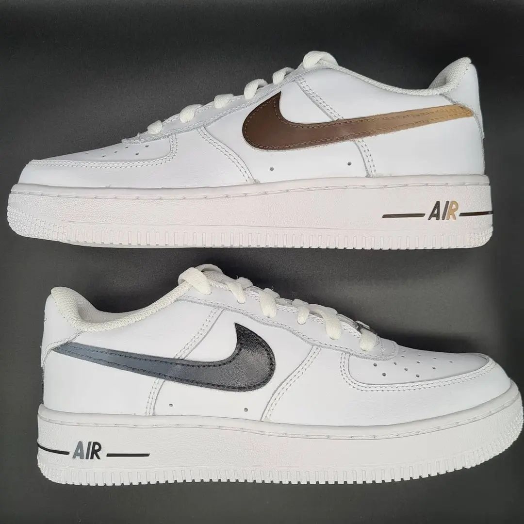 Black Brown Custom Sneakers Air Force 1