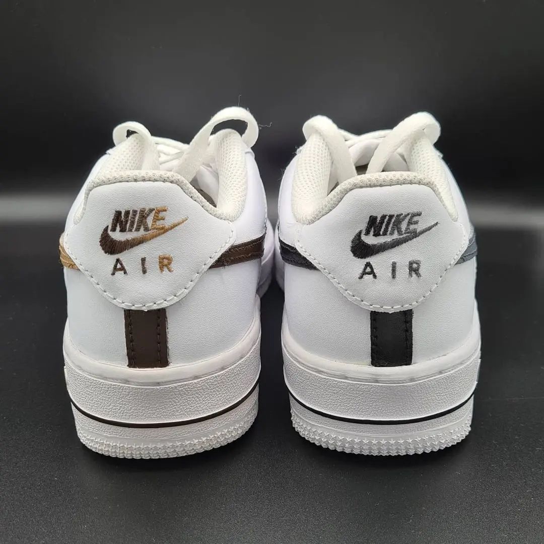 Black Brown Custom Sneakers Air Force 1