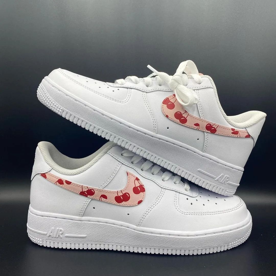 Pink Cherry Custom Sneakers Air Force 1