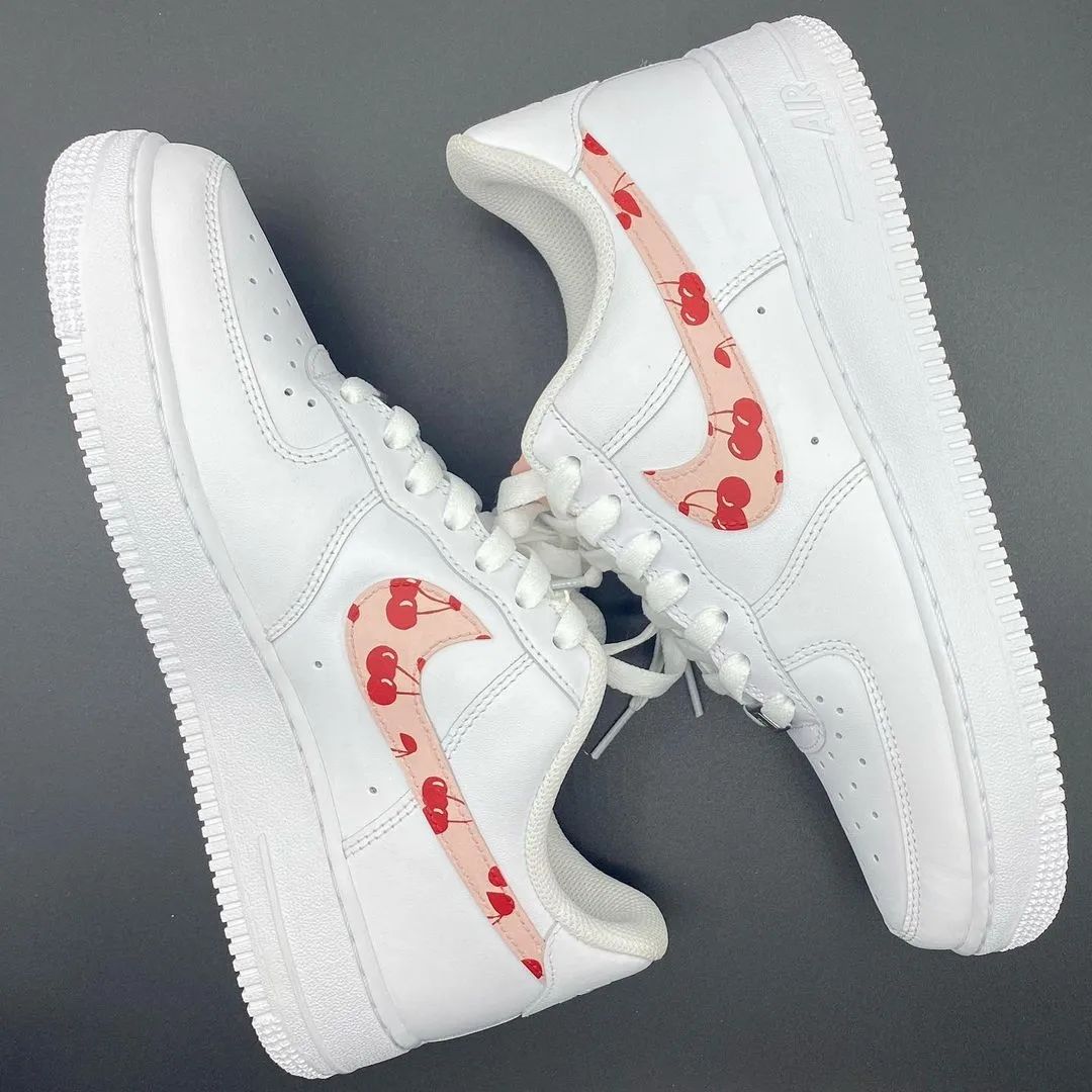 Pink Cherry Custom Sneakers Air Force 1