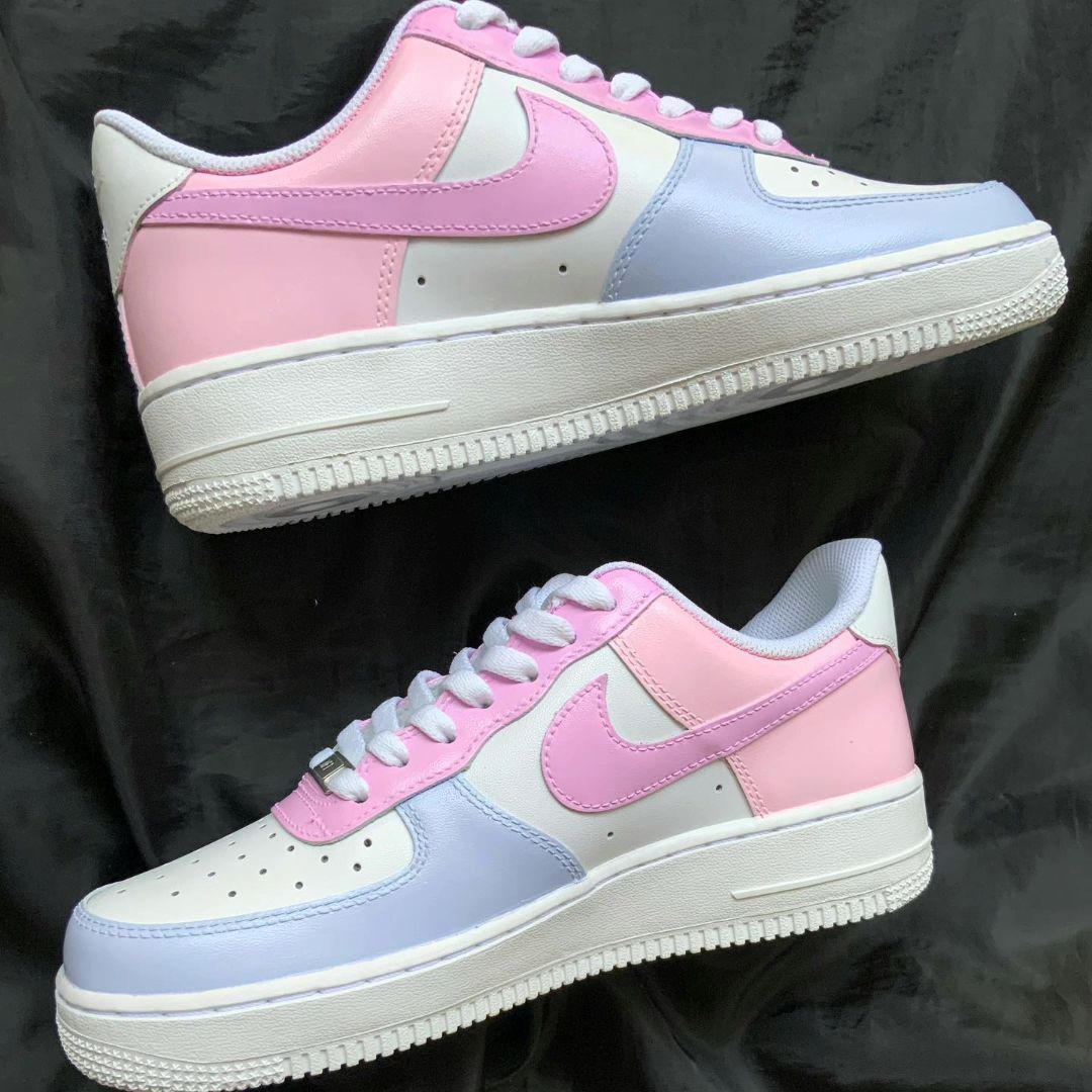 Pink Purple Custom Sneakers Air Force 1