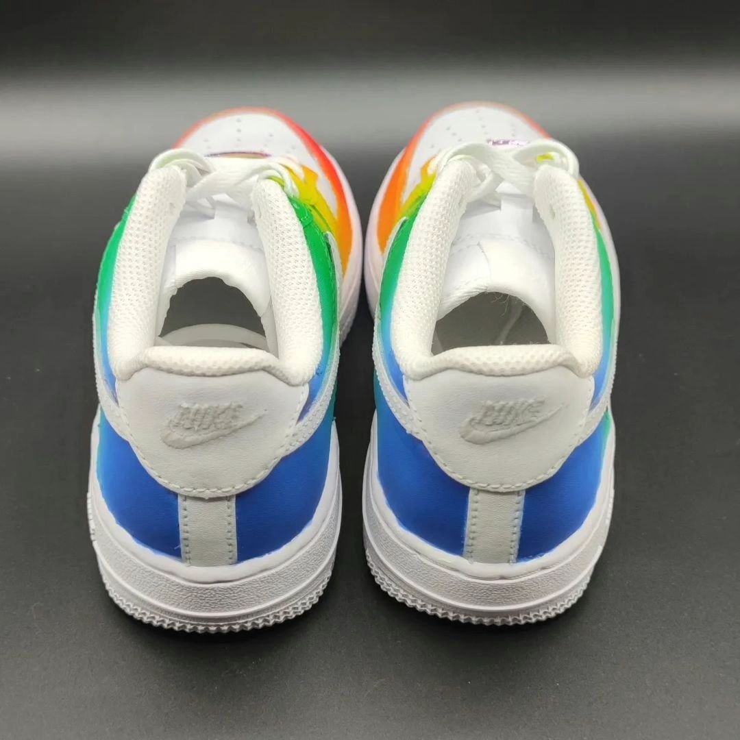 Rainbow Gradient Custom Sneakers Air Force 1