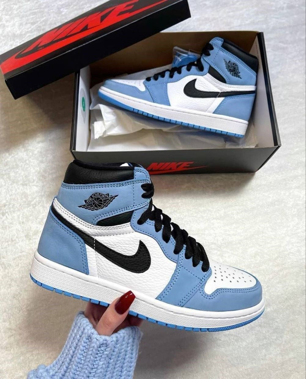 University Blue Sneakers Custom Air Jordan 1