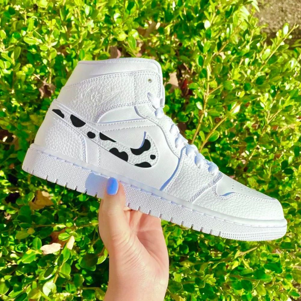 Cow Custom Sneakers Air Jordan 1