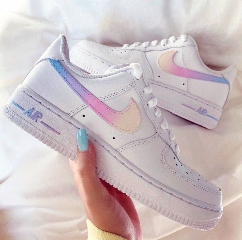 Pastel Gradient Custom Sneakers Air Force 1