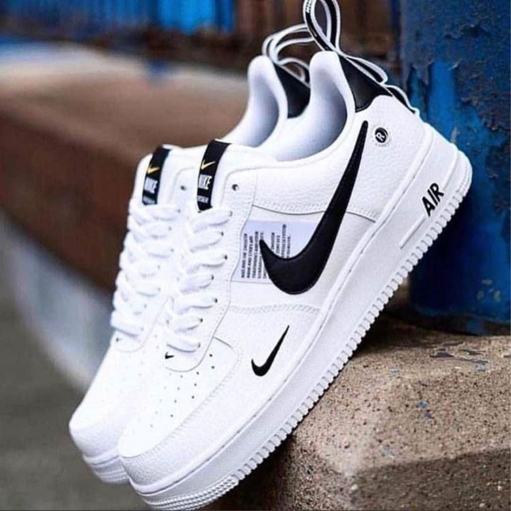 White Black Sneakers Custom Air Force 1