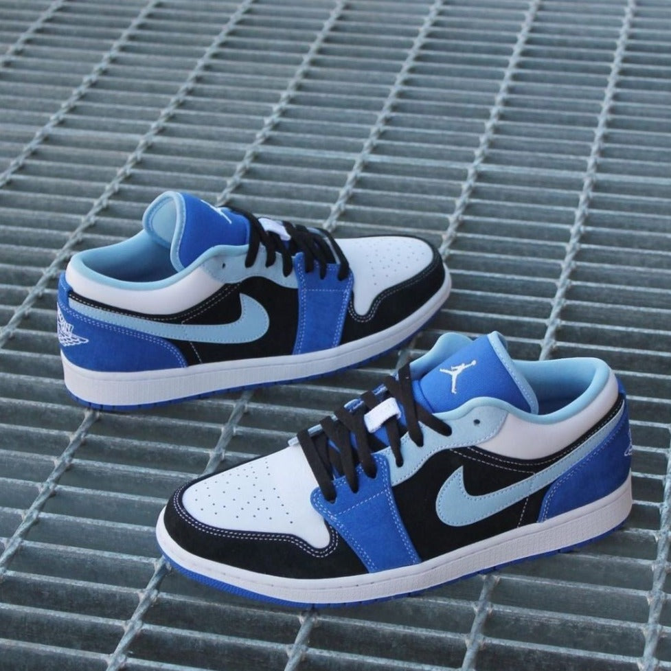 Blue Black Custom Air Jordan 1 Low