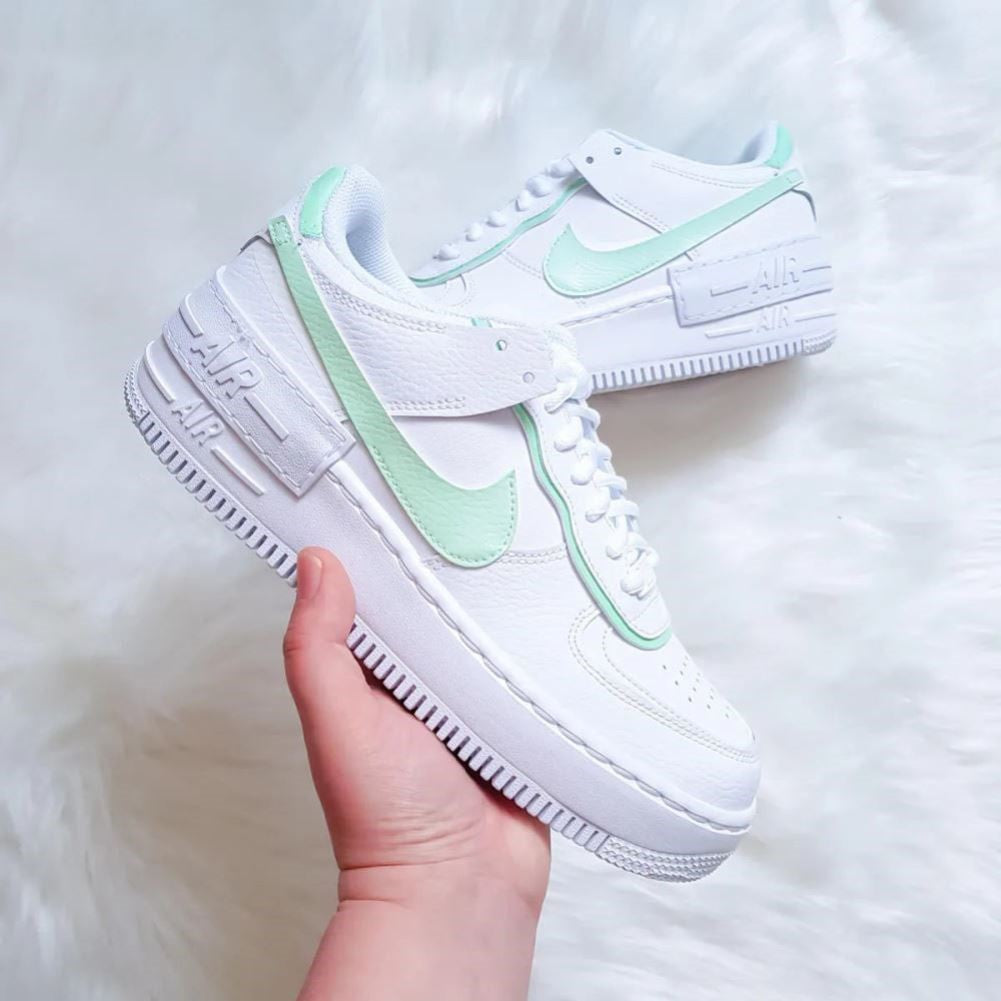 Soft Green Shadow Custom Sneakers Air Force 1