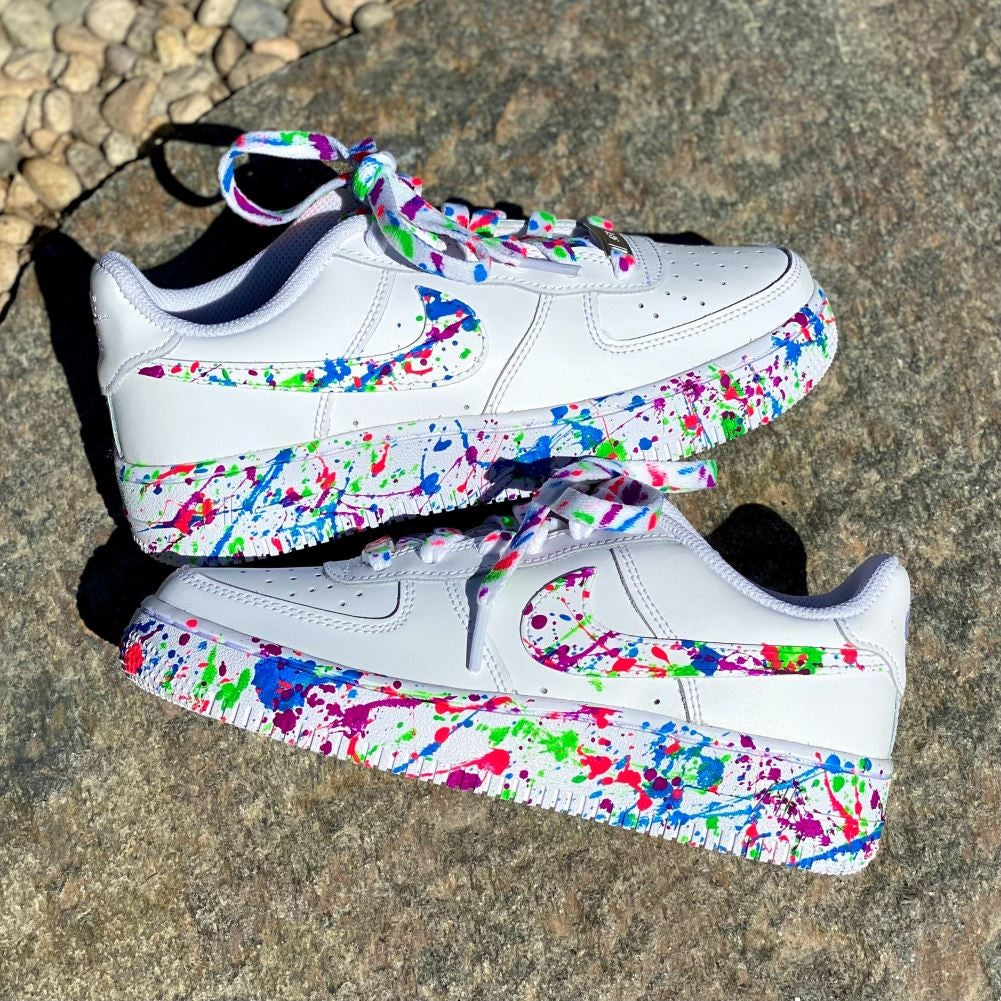 Colorful Splash Custom Sneakers Air Force 1