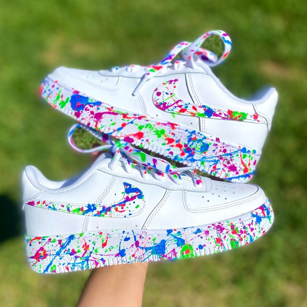 Colorful Splash Custom Sneakers Air Force 1