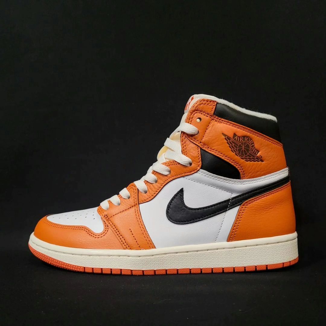 Orange Custom Sneakers Air Jordan 1