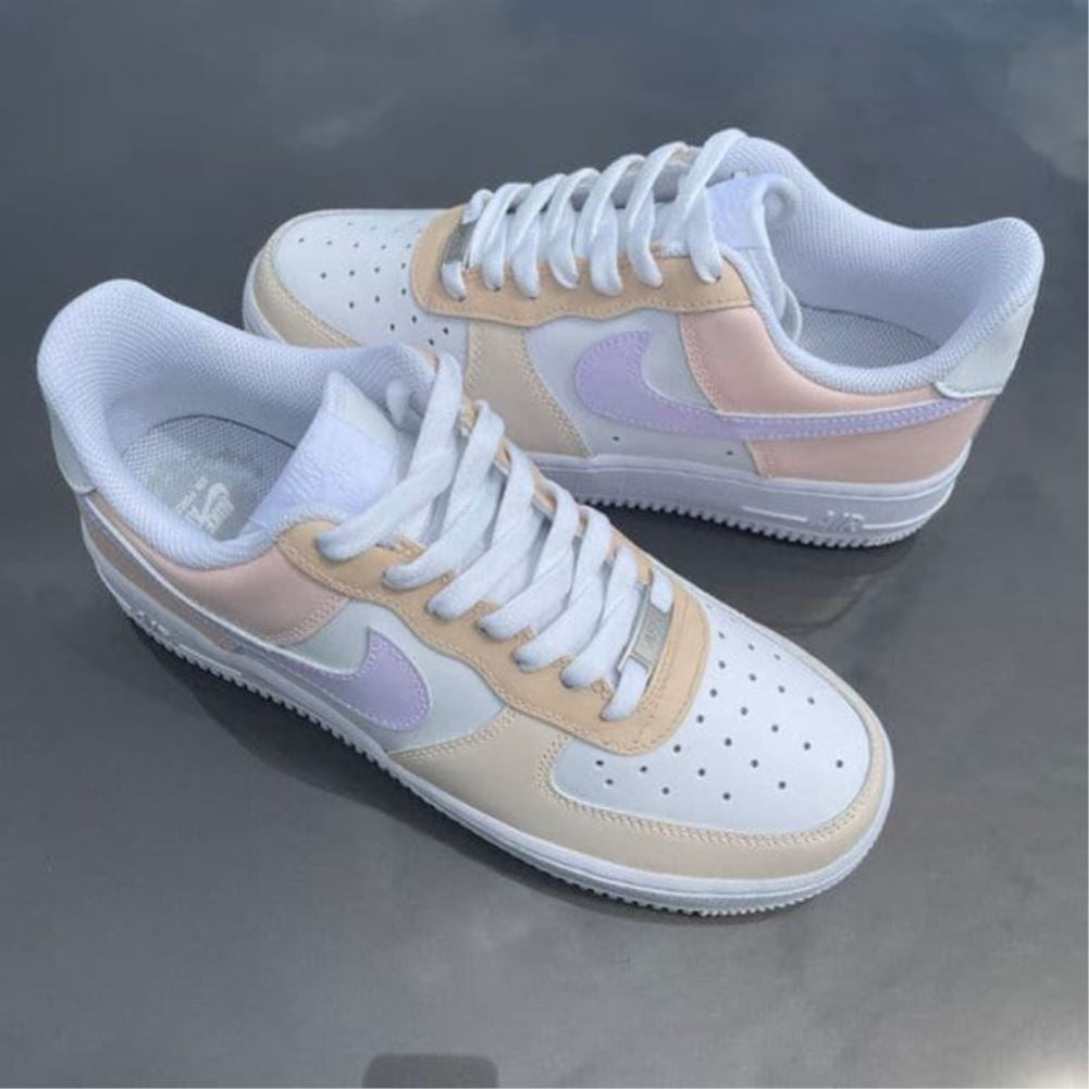 Soft Tricolor Custom Sneakers Air Force 1