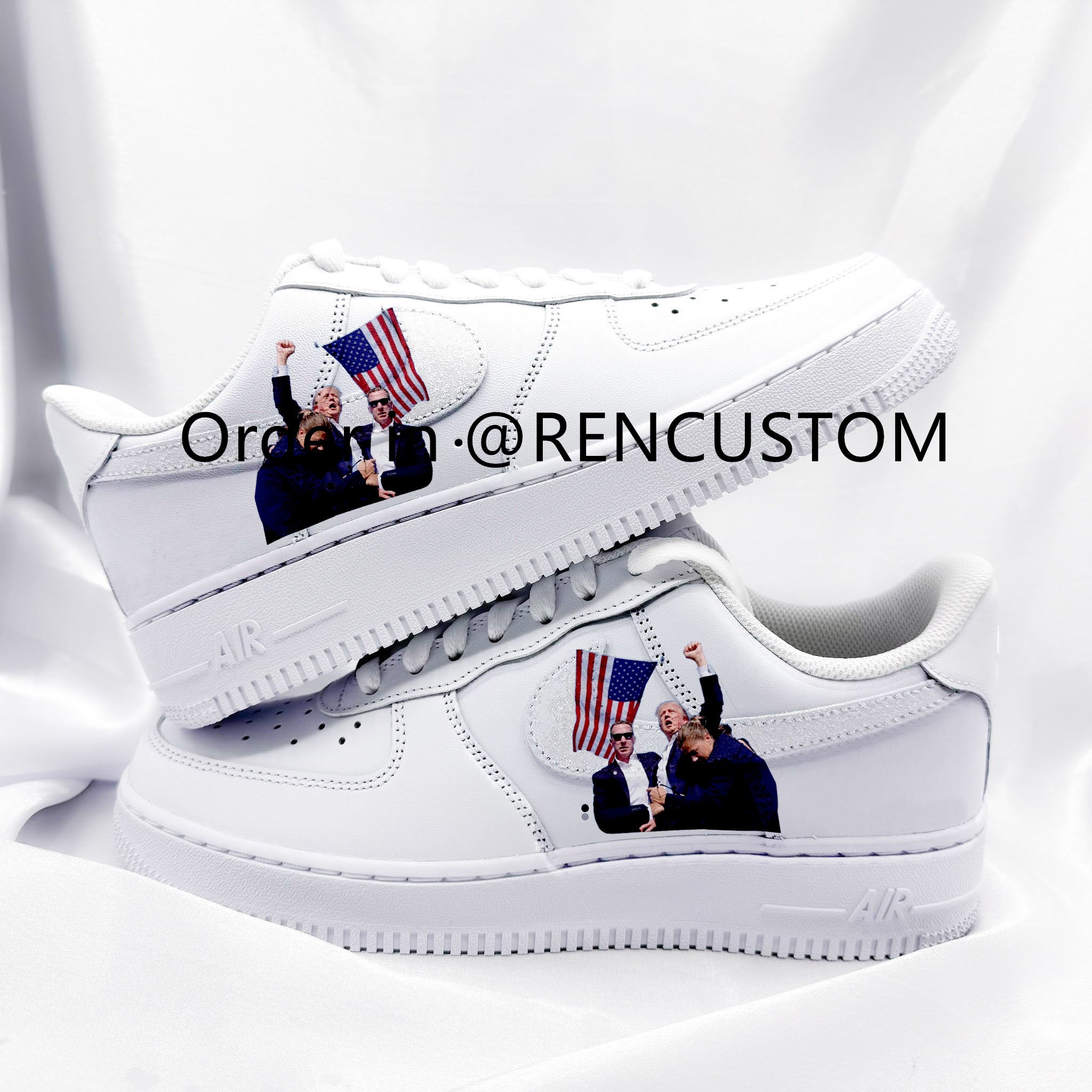 Trump Shooting Custom Sneakers Air Force 1