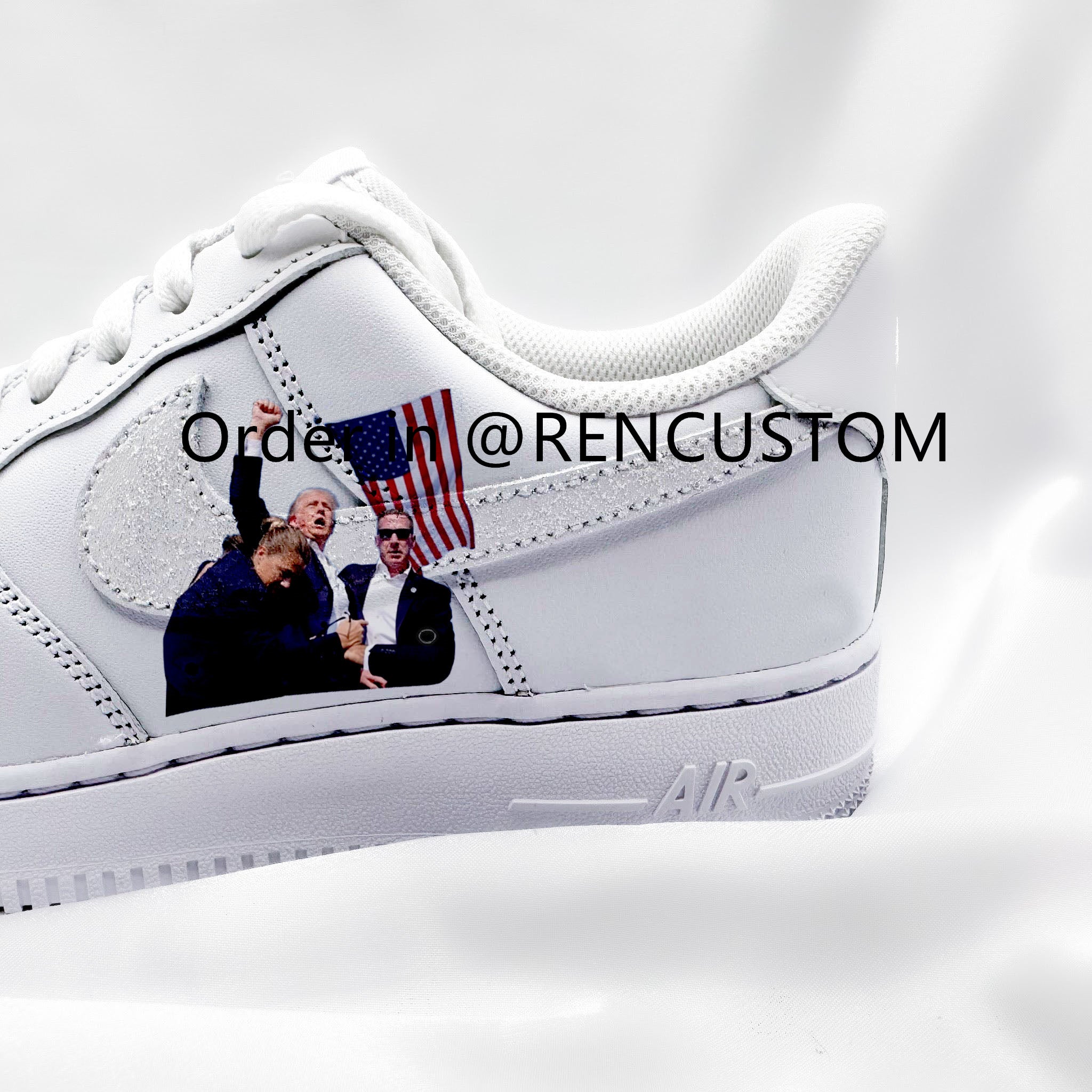 Trump Shooting Custom Sneakers Air Force 1