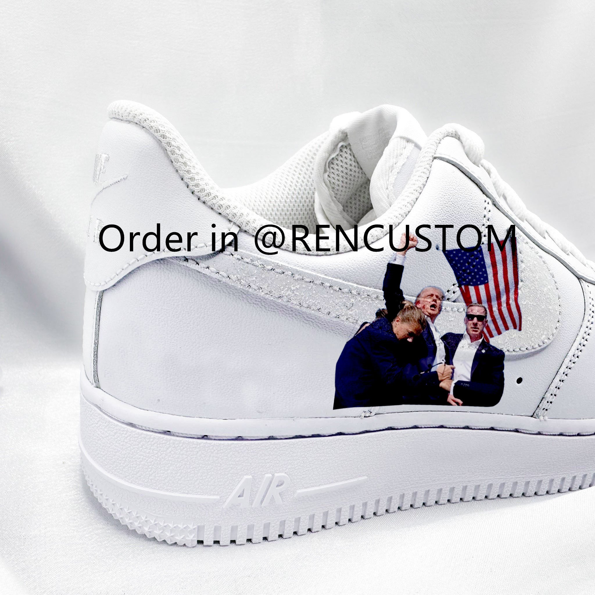 Trump Shooting Custom Sneakers Air Force 1