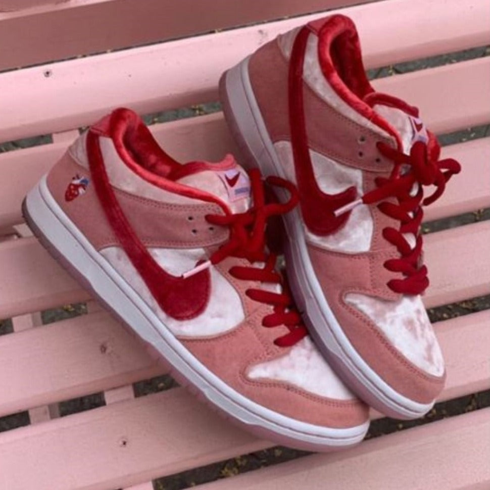 Strong Love Red Custom Sneakers Dunk