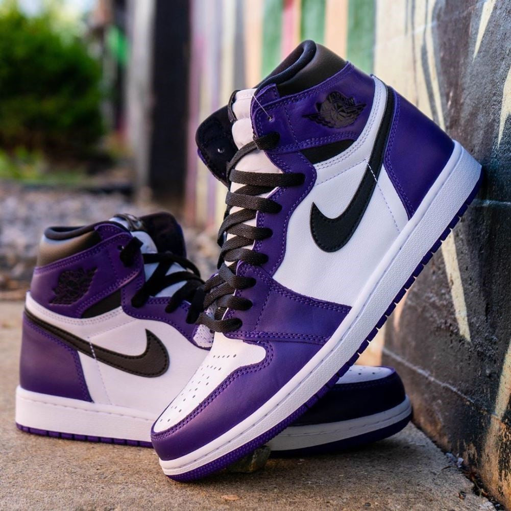 Dark Purple Sneakers Custom Air Jordan 1