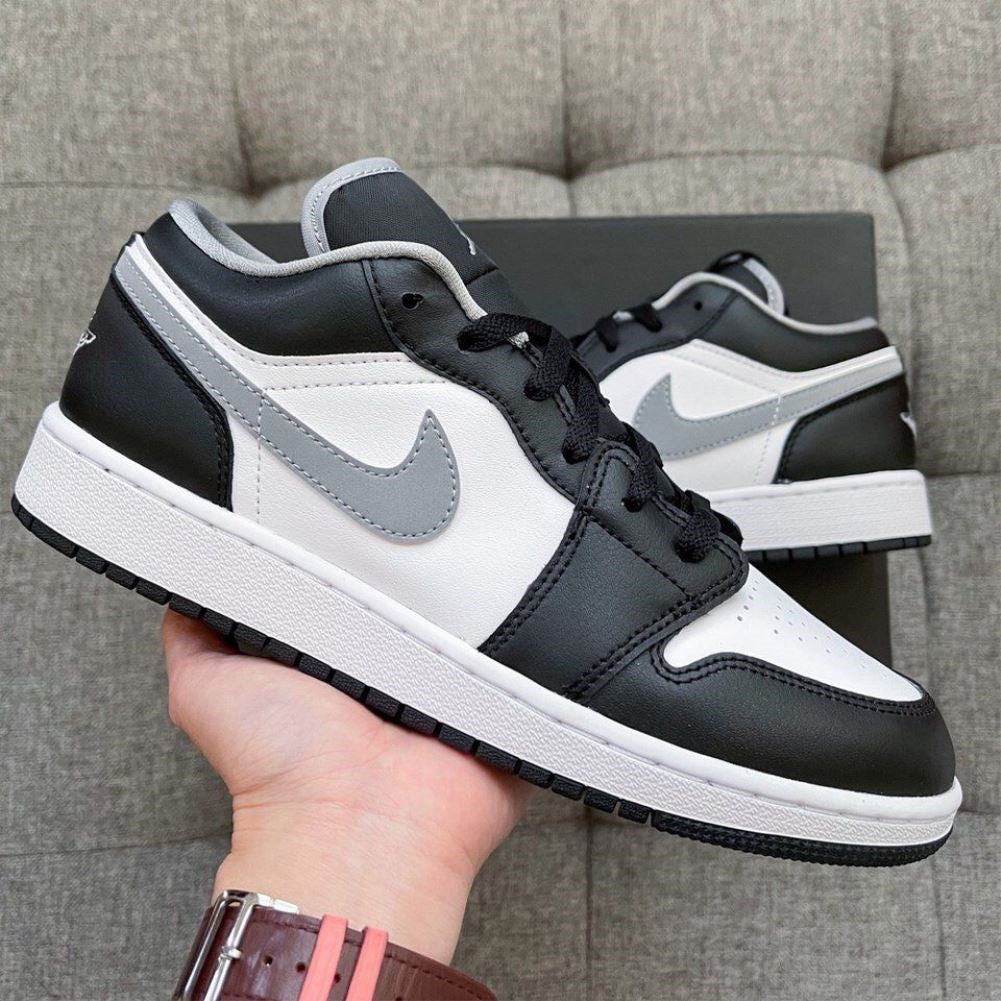 Black Grey Sneakers Custom Air Jordan 1 Low