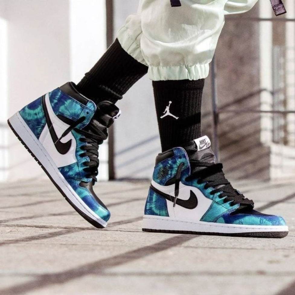 Colorful Blue Custom Sneakers Air Jordan 1