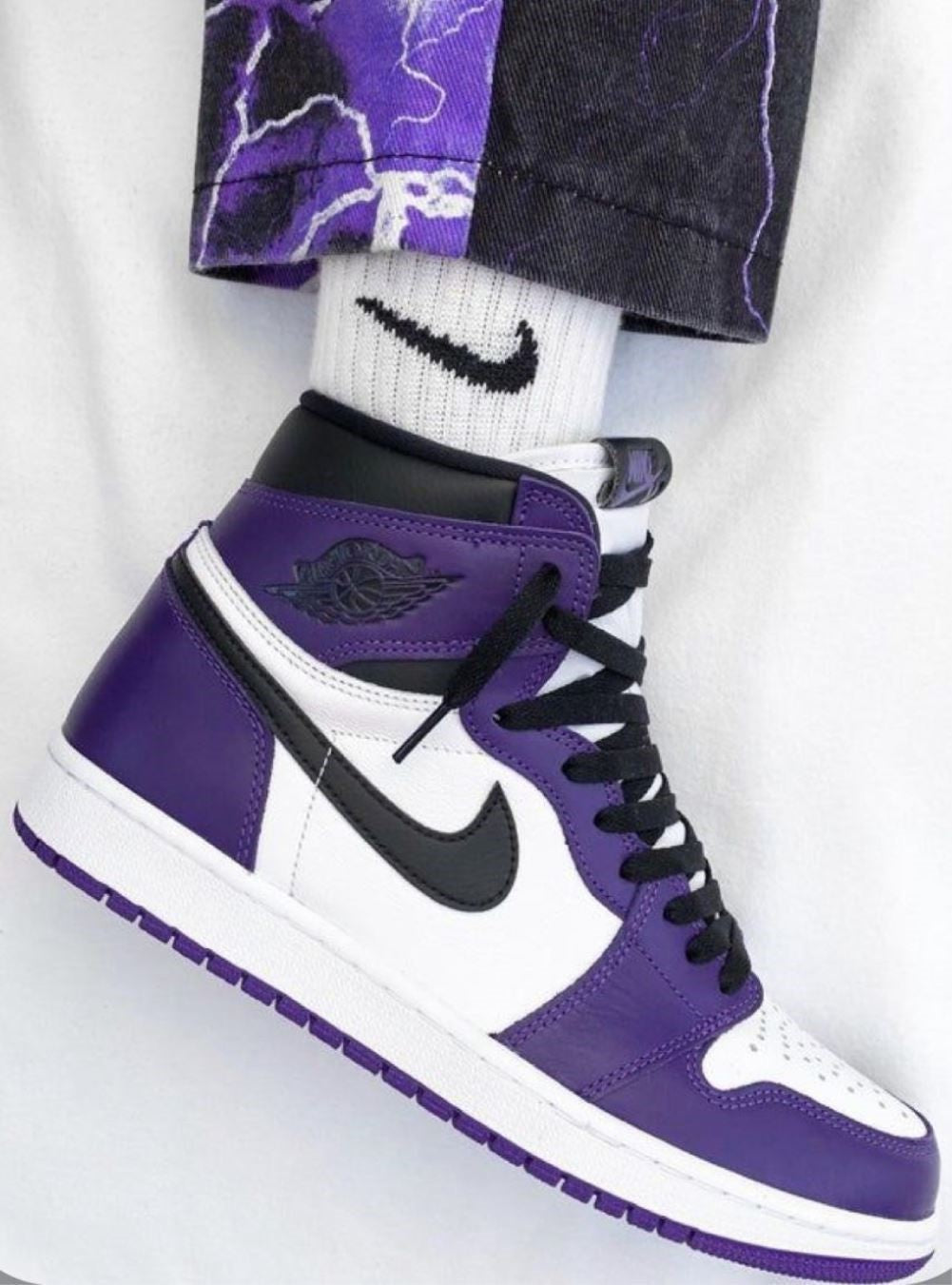 Dark Purple Sneakers Custom Air Jordan 1