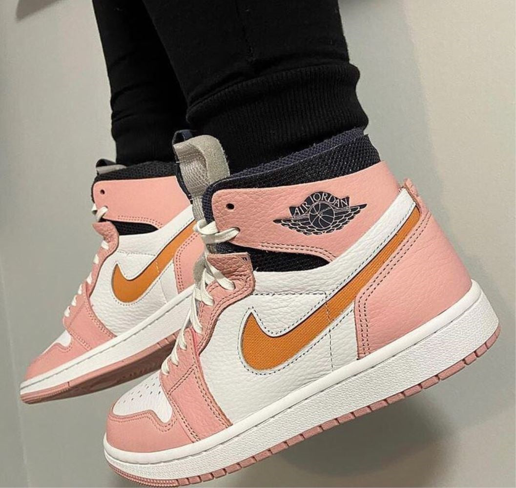 Pink Orange Custom Air Jordan 1