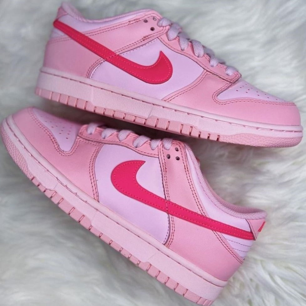 Triple Pink Sneakers Custom Dunk