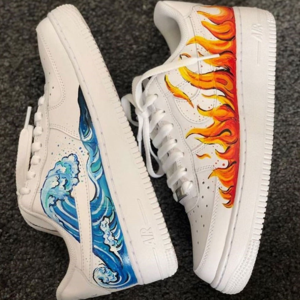 Wave Fire Custom Sneakers Air Force 1