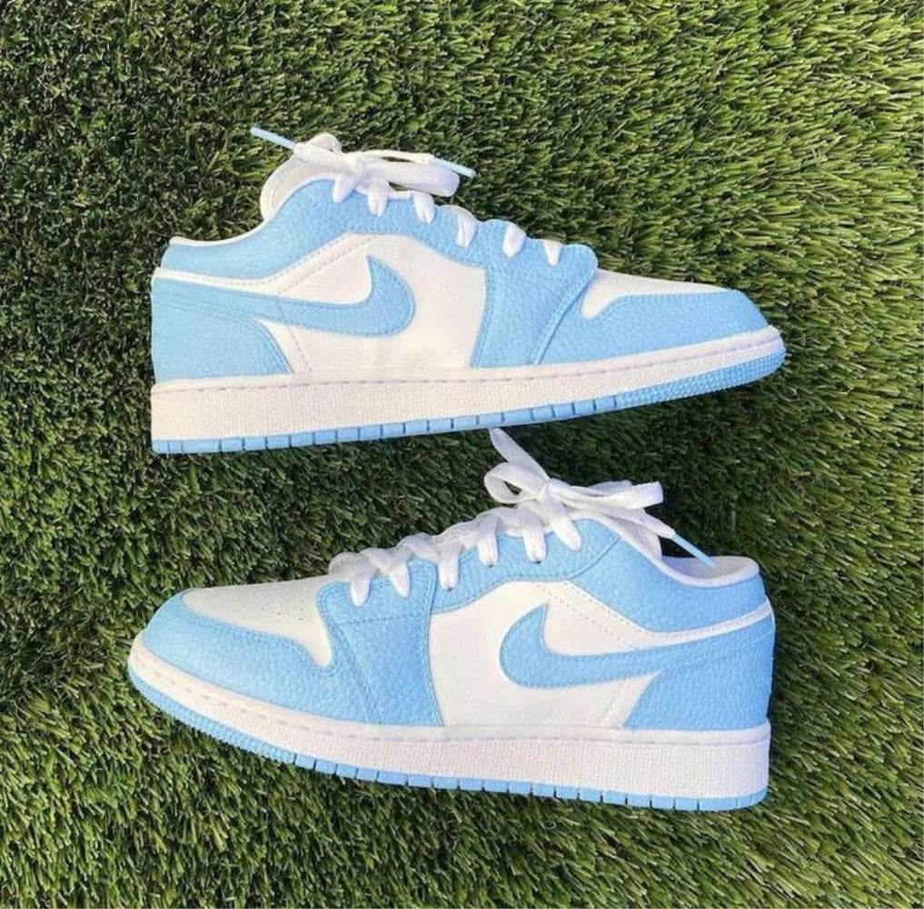 Baby Blue Custom Sneakers Air Jordan 1 Low