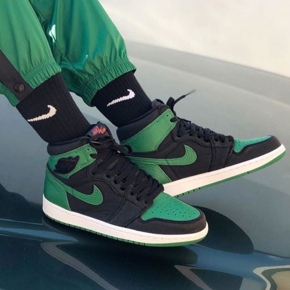 Dark Green Sneakers Custom Air Jordan 1