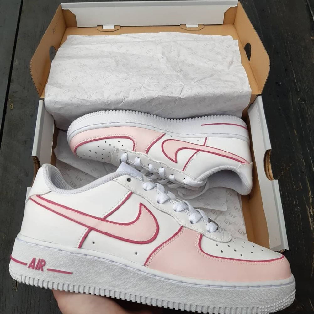 Soft Pink Custom Sneakers Air Force 1