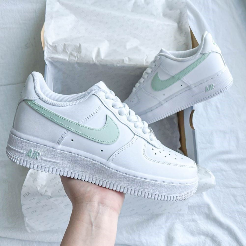 Soft Green Custom Sneakers Air Force 1