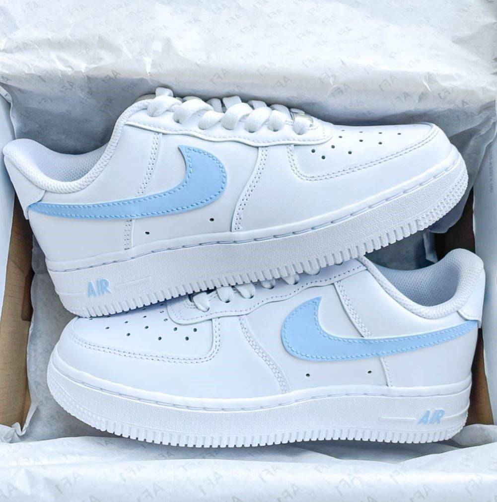 Baby Blue Custom Sneakers Air Force 1