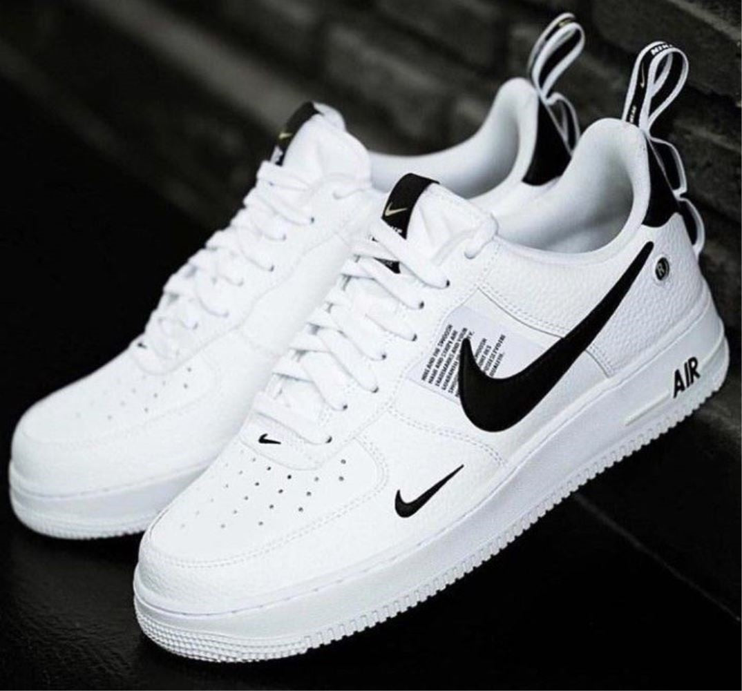 White Black Sneakers Custom Air Force 1