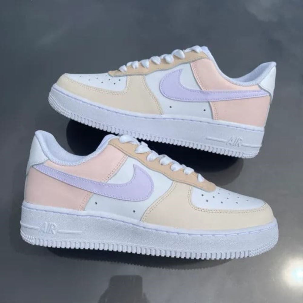 Soft Tricolor Custom Sneakers Air Force 1