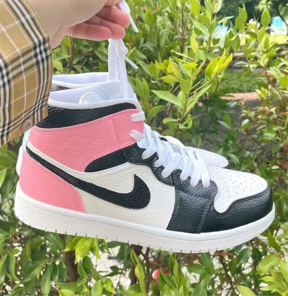 Black Pink Custom Sneakers Air Jordan 1