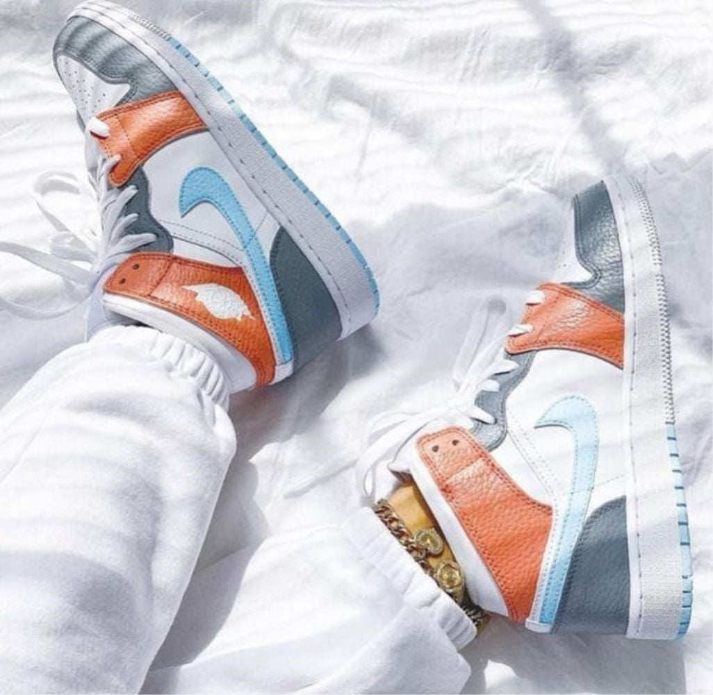 Tricolor Custom Sneakers Air Jordan 1