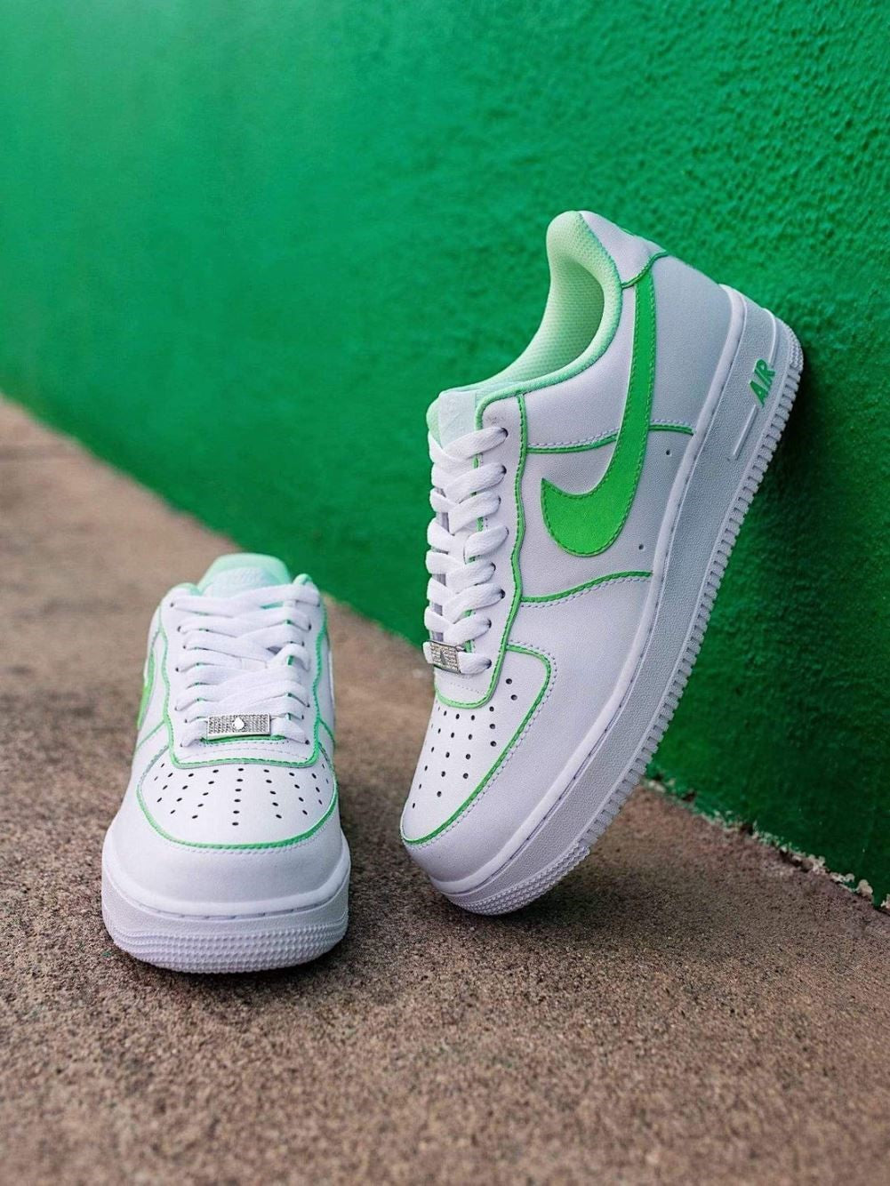 Lucky Green Custom Sneakers Air Force 1