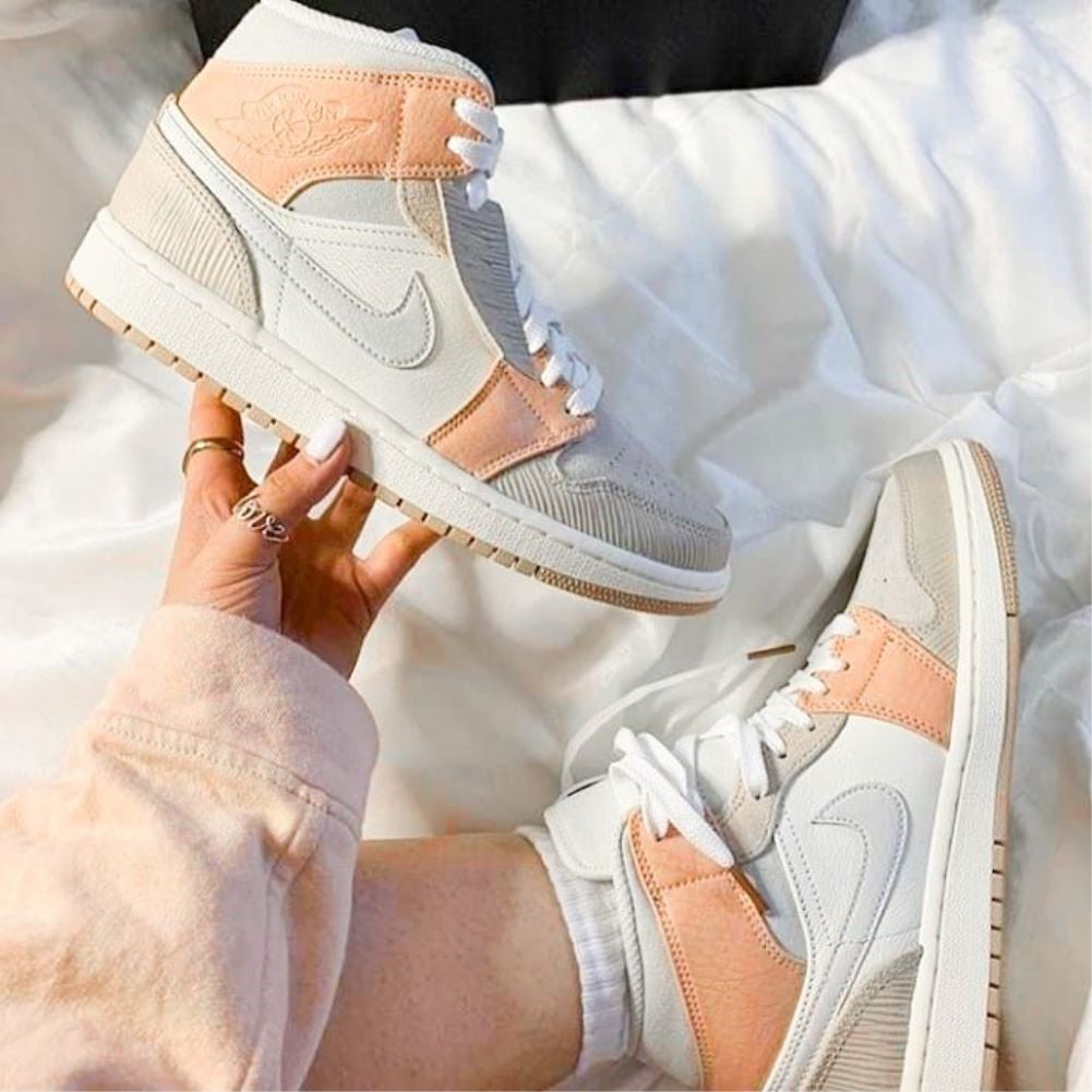 Retro Beige Grey Custom Air Jordan 1