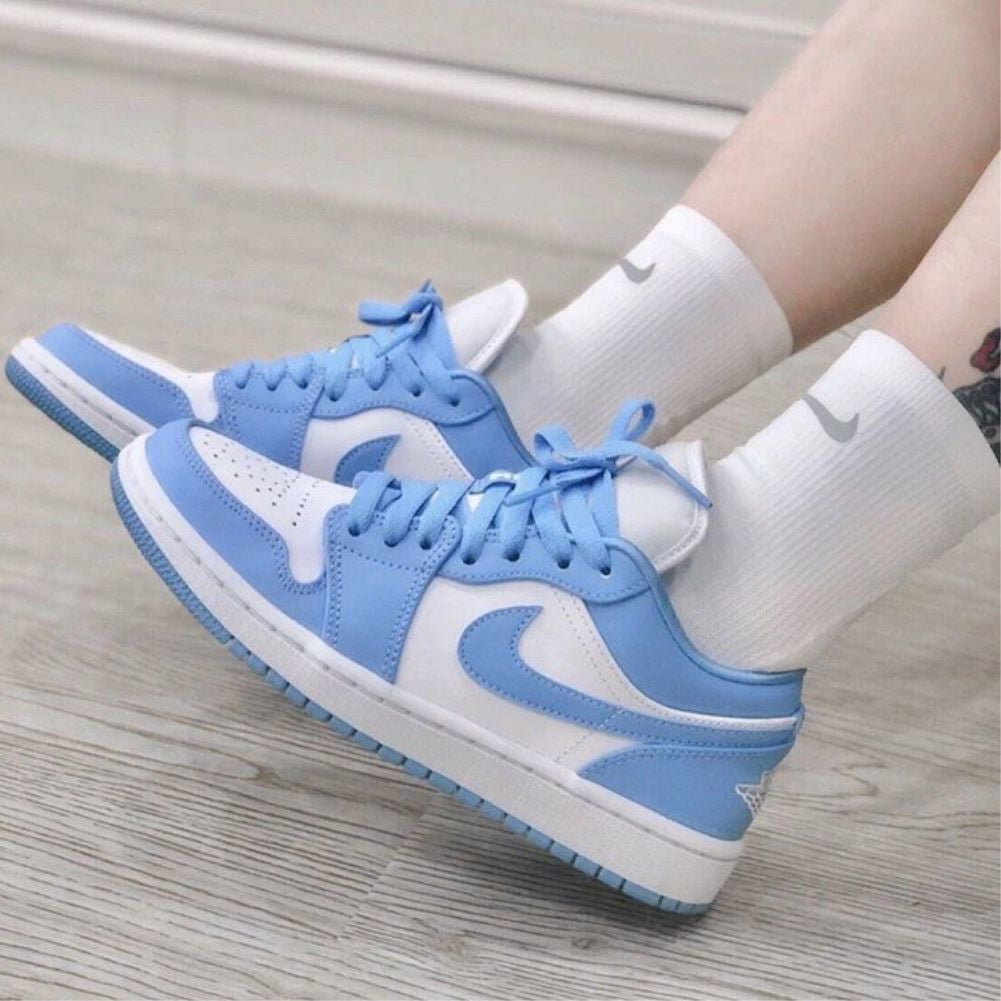 Sky Blue Custom Air Jordan 1 Low