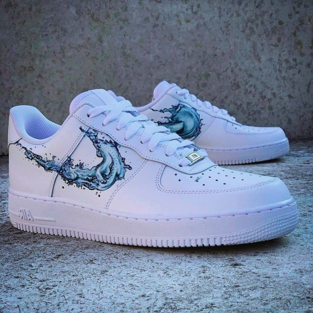 Catroon Wave Custom Sneakers Air Force 1