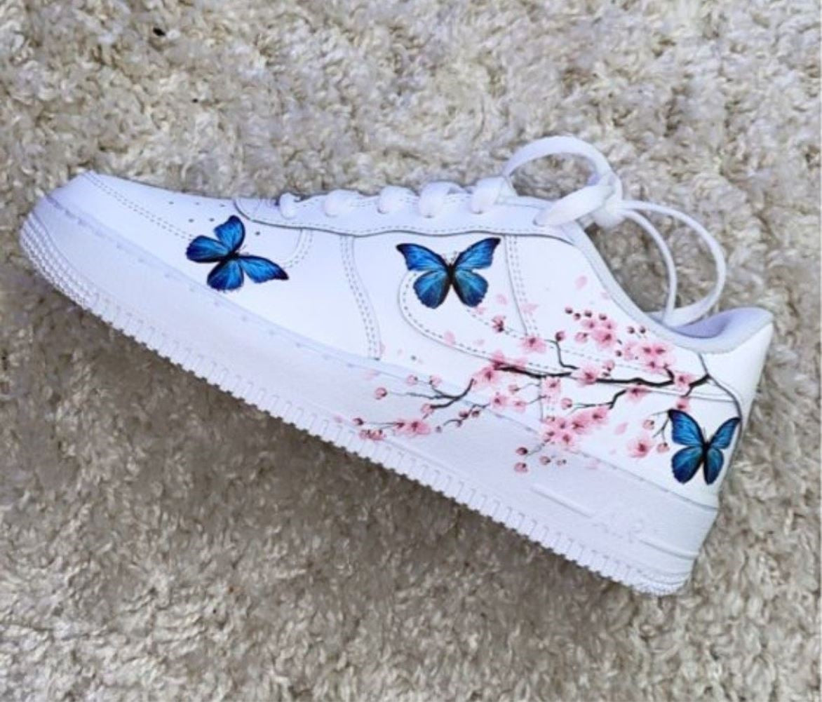 Butterfly Cherry Custom Sneakers Air Force 1