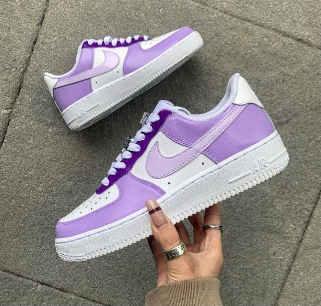 Lavender Purple Custom Sneakers Air Force 1